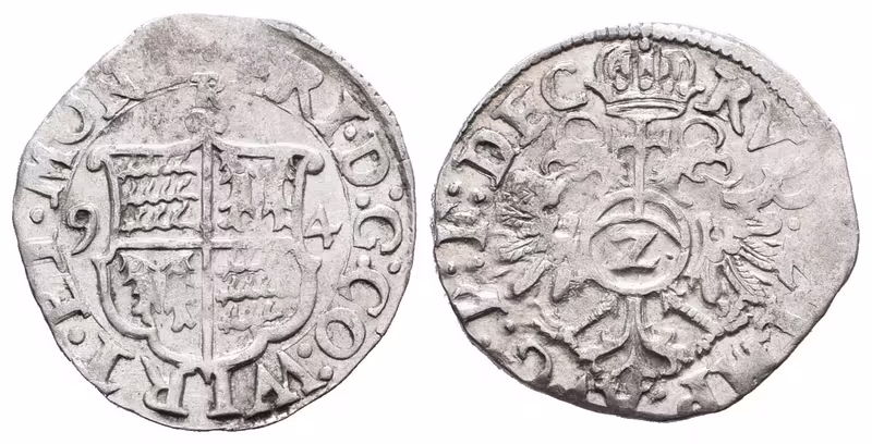 Württemberg, 1/2 Batzen 1594