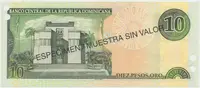 Dominikánská republika, 10 Pesos Oro 2001, P.165s2 - fotografie 2