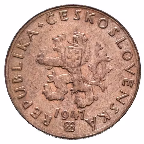 20 Haléř 1947, velmi pěkná zachovalost, lesk, patina, nep. rysky_R!
