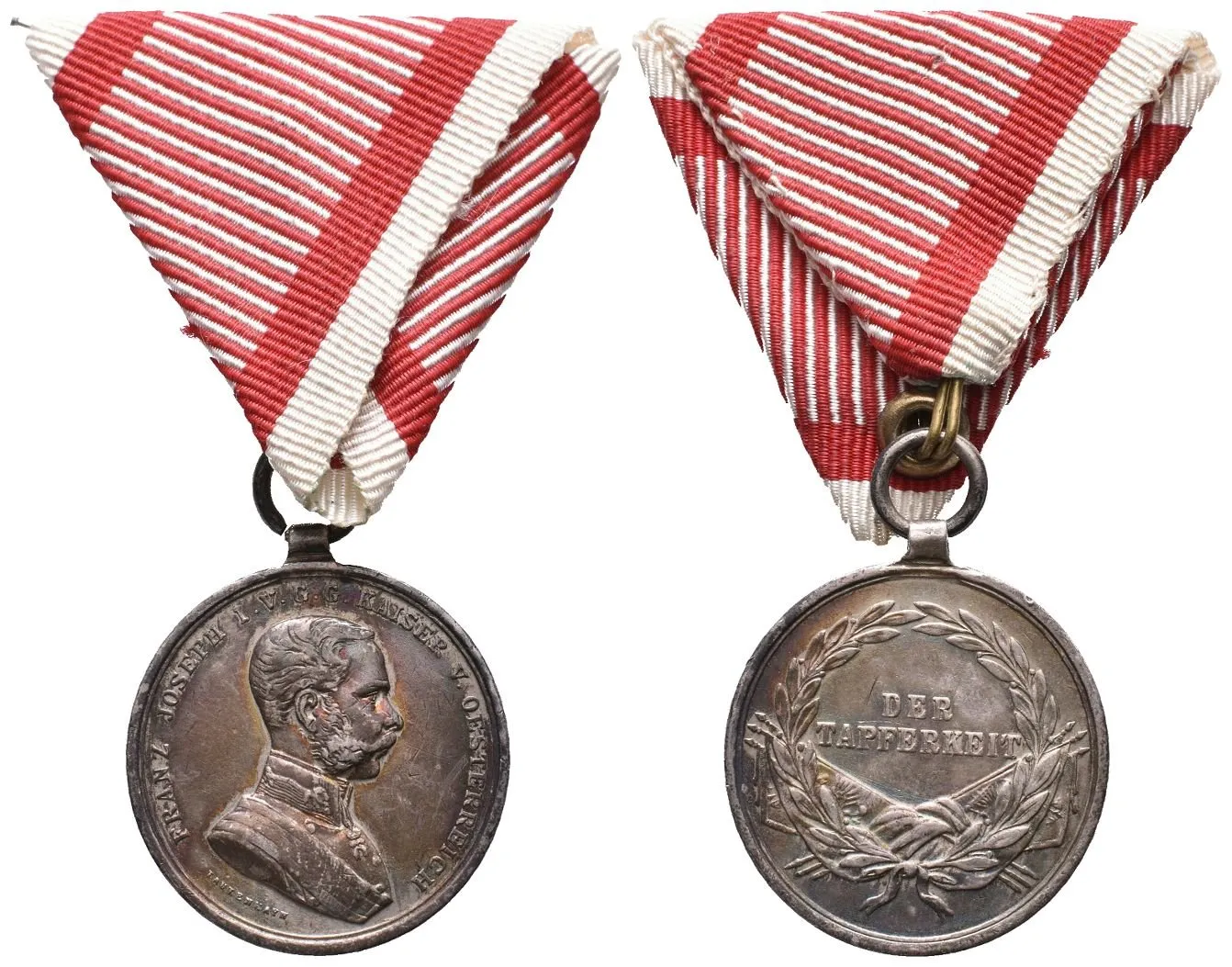 Medaile za statečnost, stříbrná, II. třída