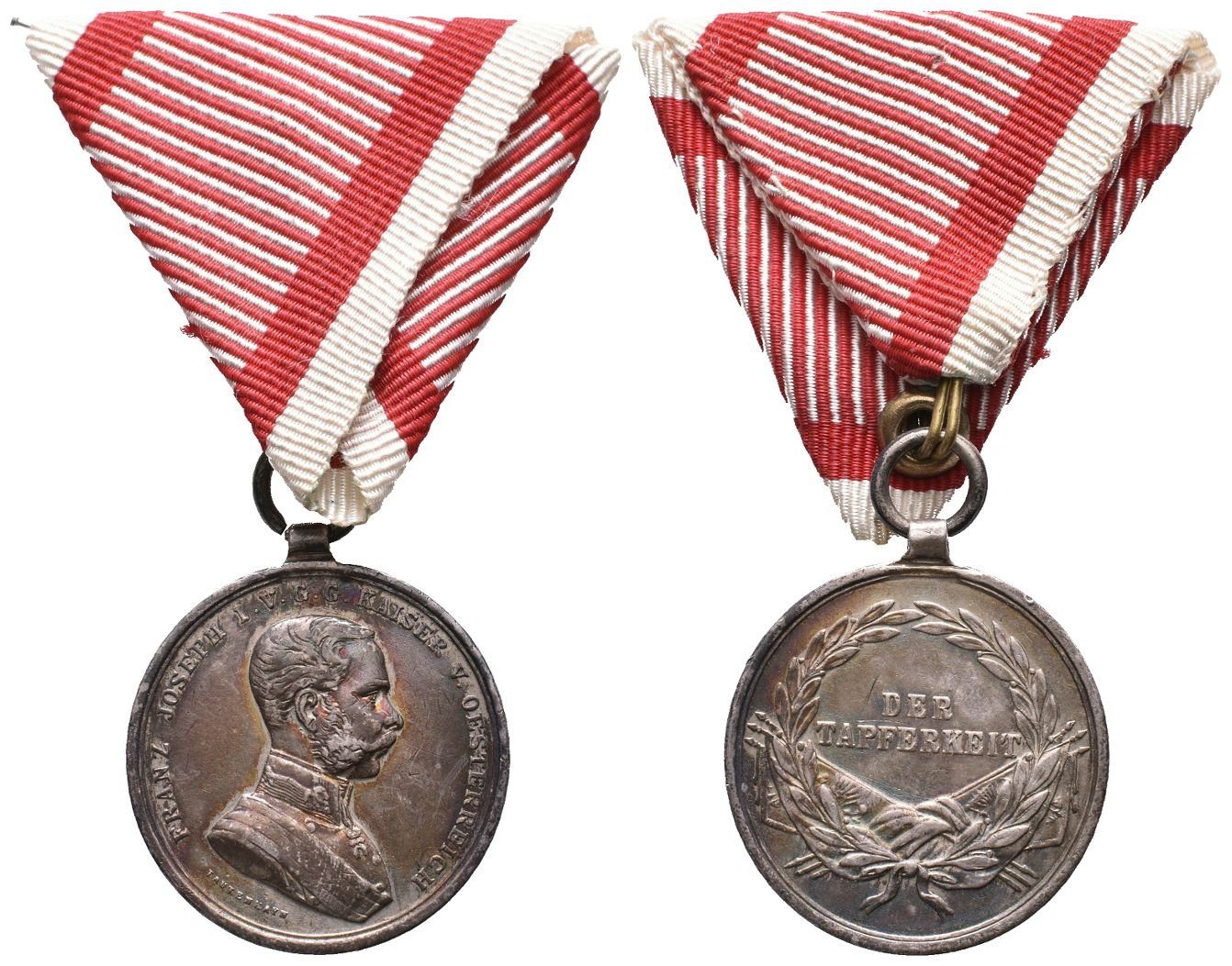 Medaile za statečnost, stříbrná, II. třída