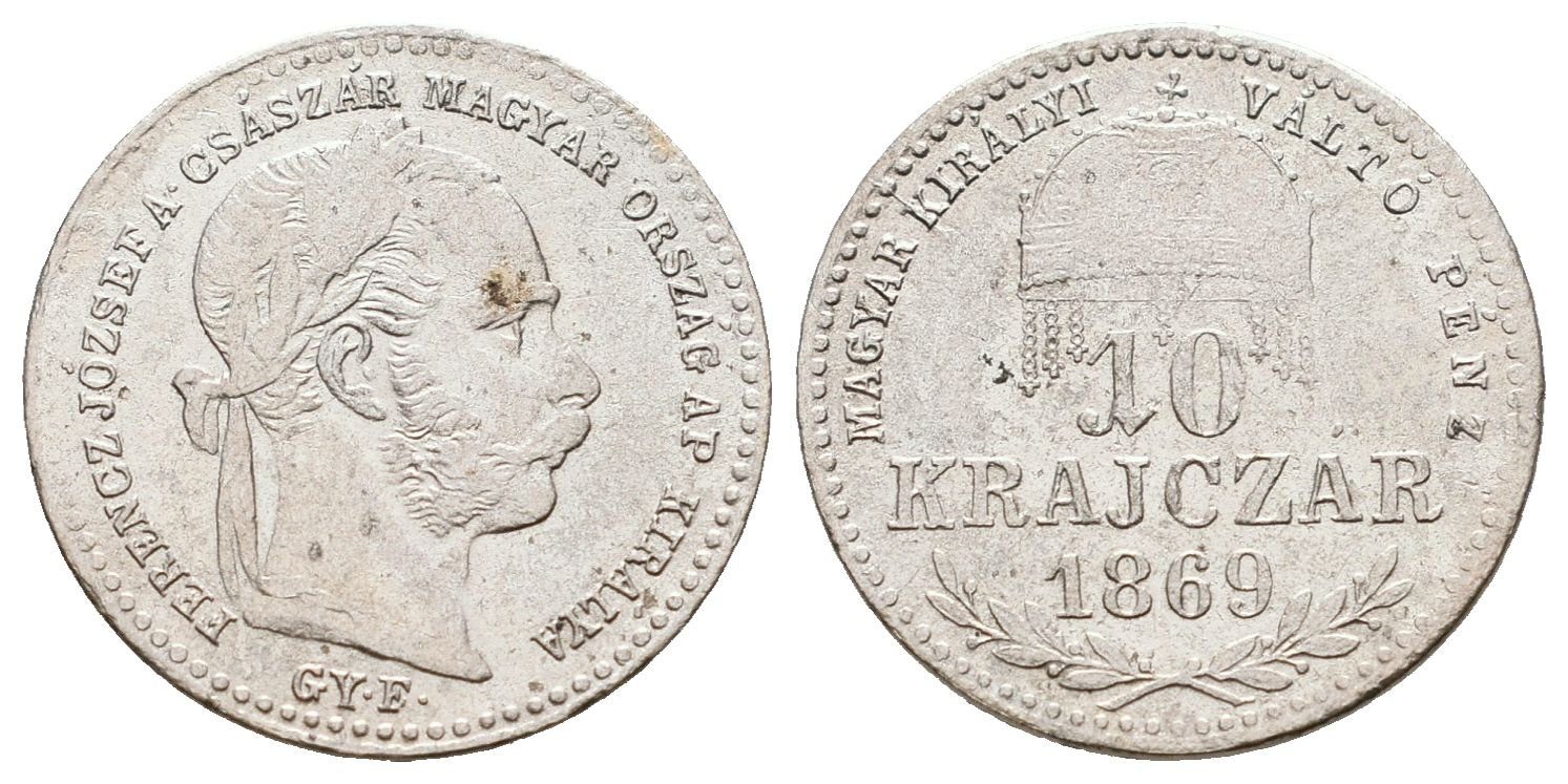 10 Krejcar 1869 GYF