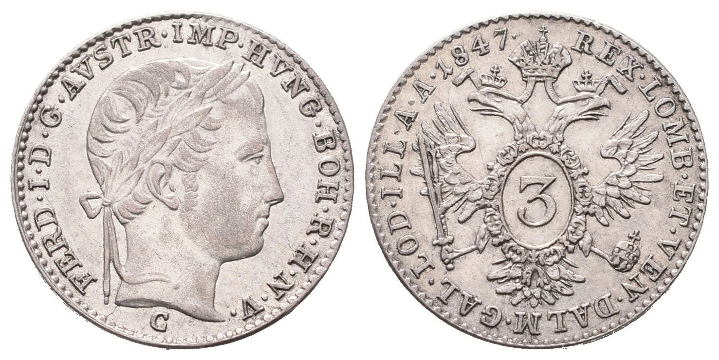 Ferdinand V., 3 Krejcar 1847 C, Praha