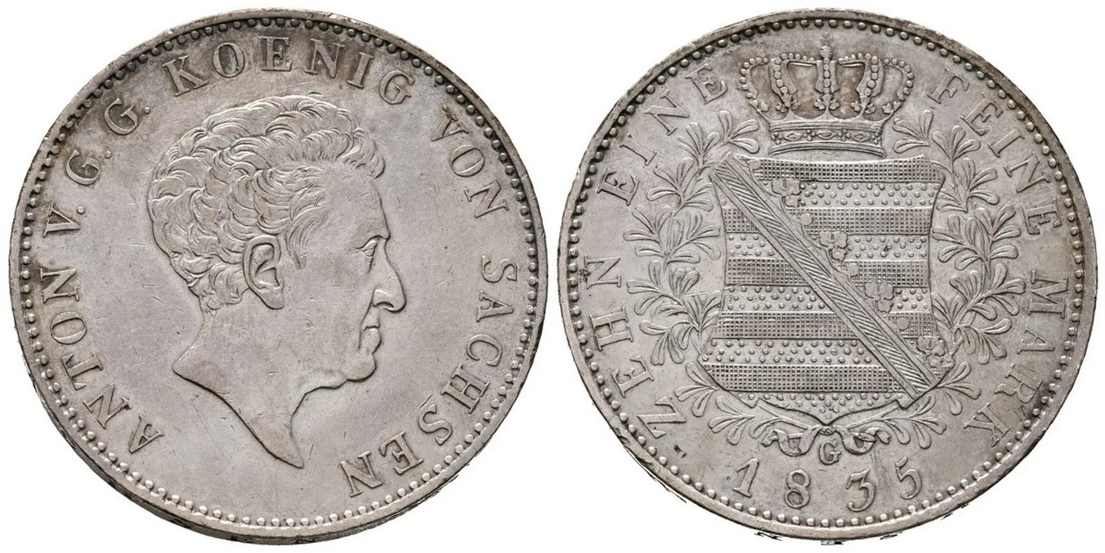 Sasko, Tolar 1835 G