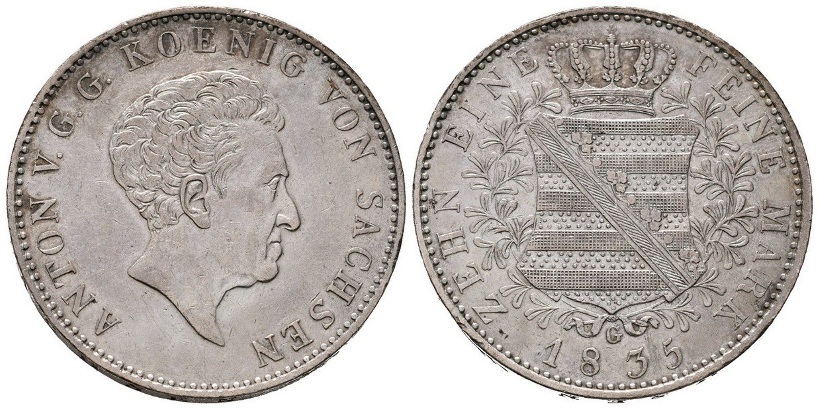 Sasko, Tolar 1835 G