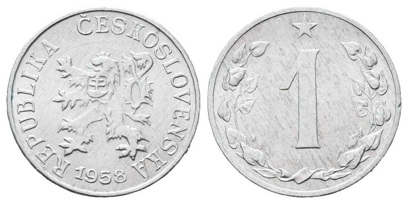 1 Haléř 1958