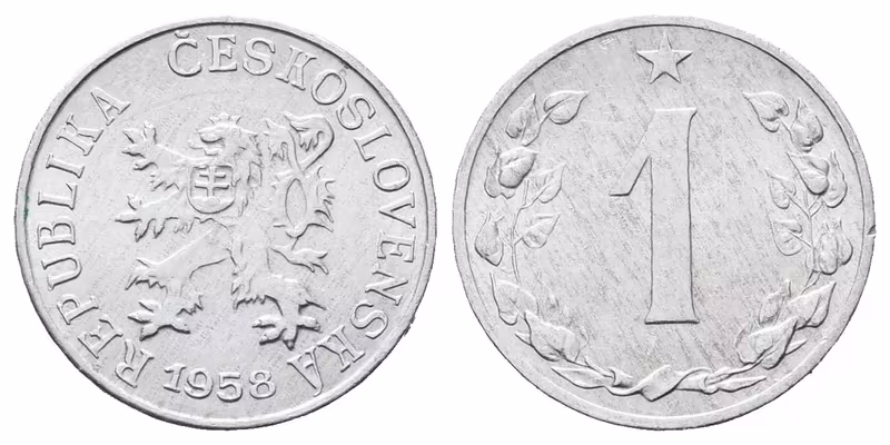 1 Haléř 1958