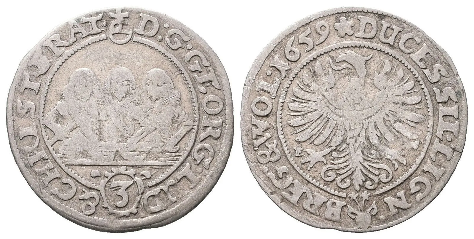 Lehnice - Břeh, Georg, Ludwig a Christian, 1639 - 1663 — 1