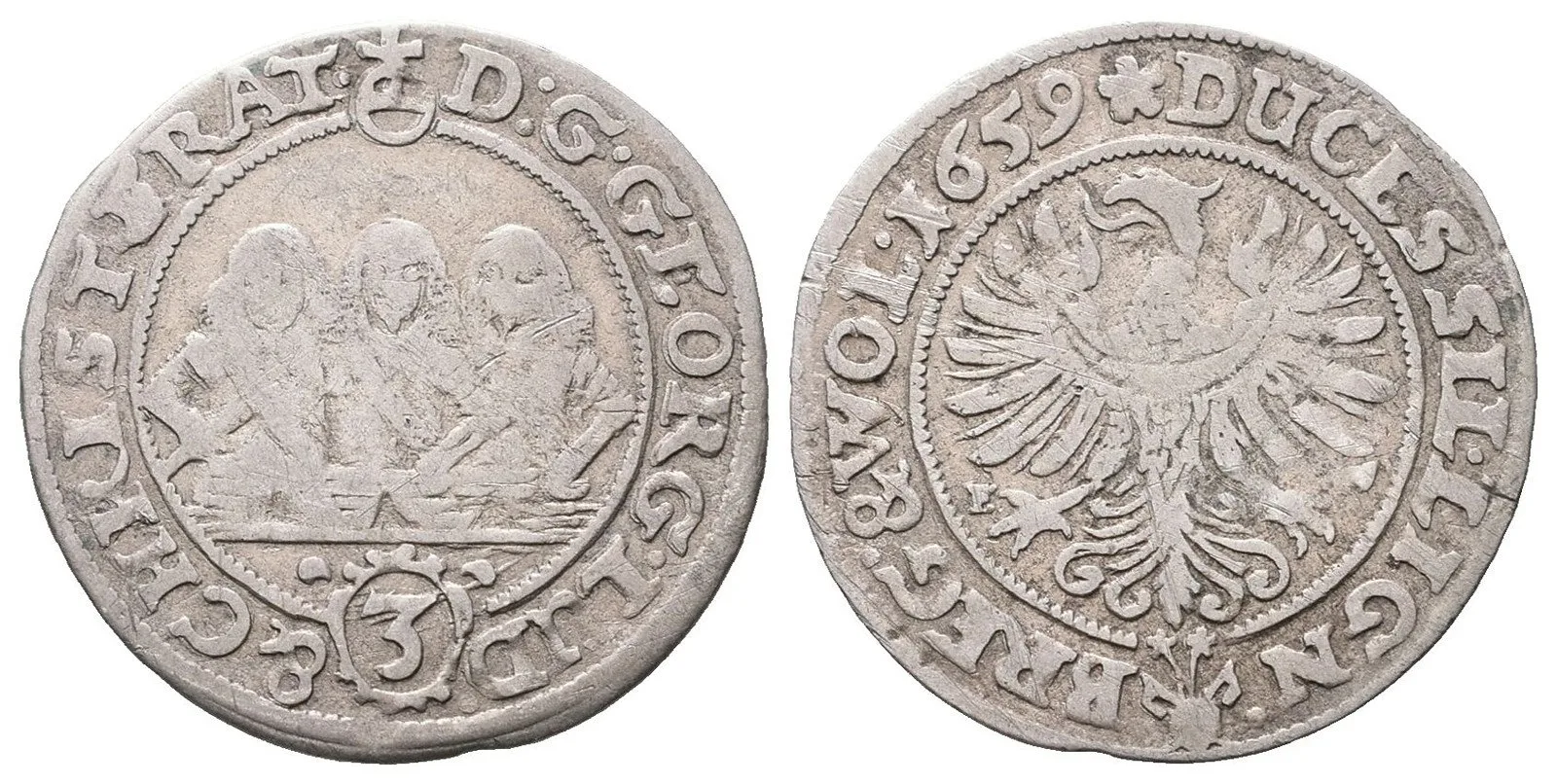 Lehnice - Břeh, Georg, Ludwig a Christian, 1639 - 1663 — 1