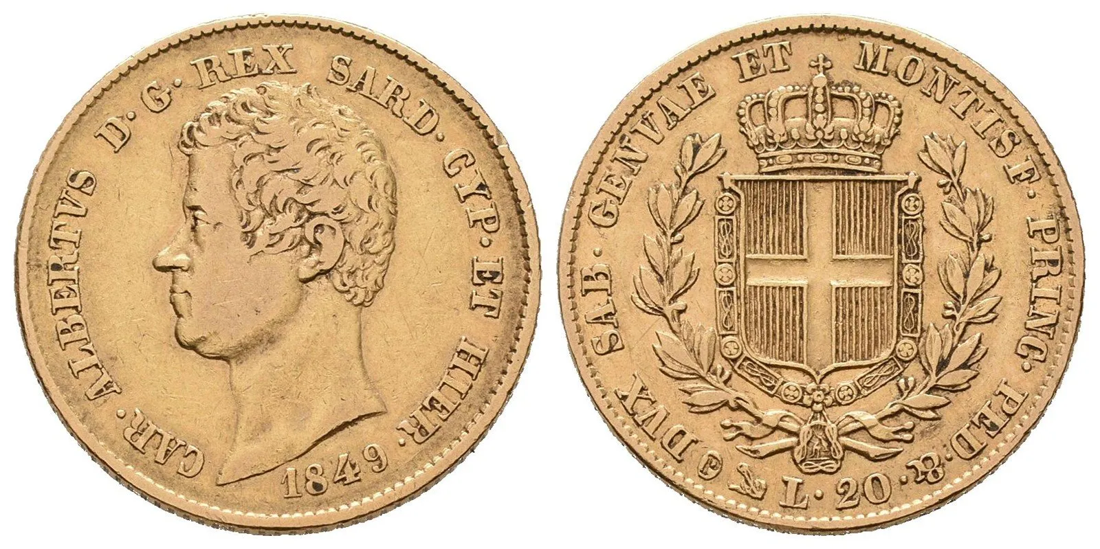 Itálie - Sardínie, Carlo Alberto, 1831 - 1849 — 1