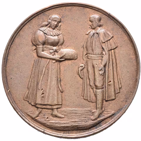 AE Medaile 1898 - Záhlinicko Kvasnická hospodářská jednota, Záslužná cena.