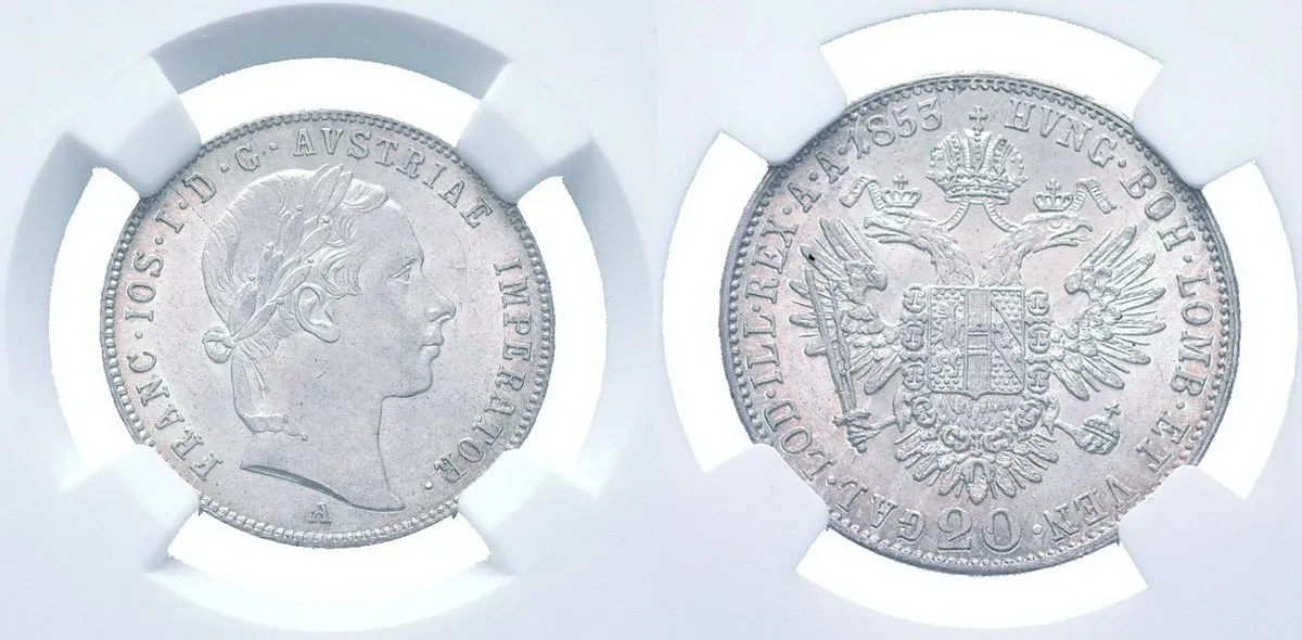 Konvenční měna, 1848 - 1857 — 1