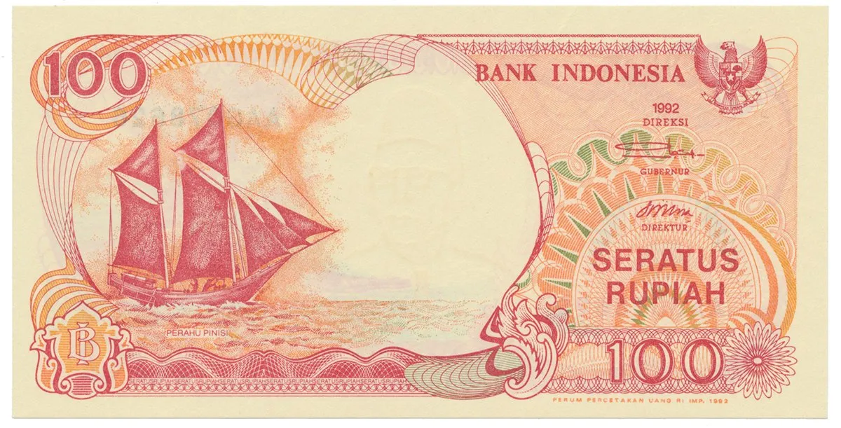 Indonésie, 100 Rupiah 1992~2000, P.127