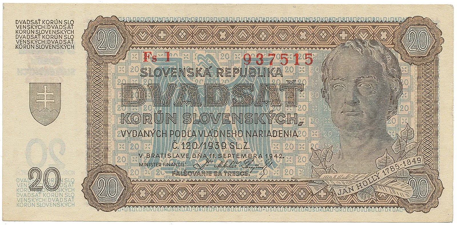 Slovenský stát, 1939 - 1945 — 1