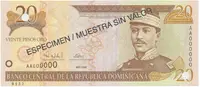 Dominikánská republika, 20 Pesos Oro 2000, P.160s