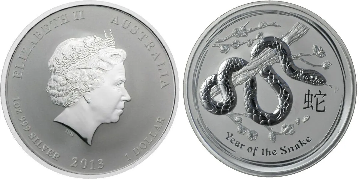 Austrálie, Dollar 2013 - Rok hada