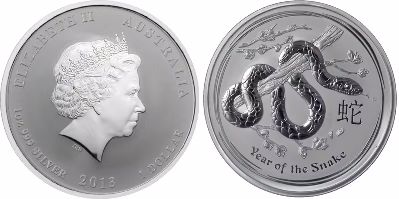 Austrálie, Dollar 2013 - Rok hada