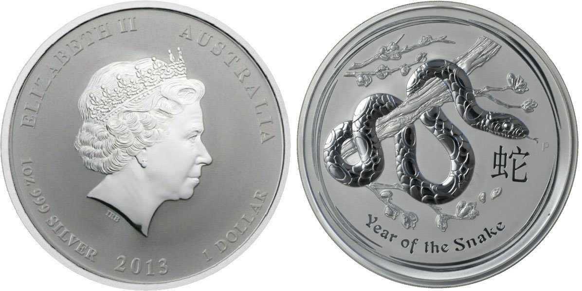 Austrálie, Dollar 2013 - Rok hada