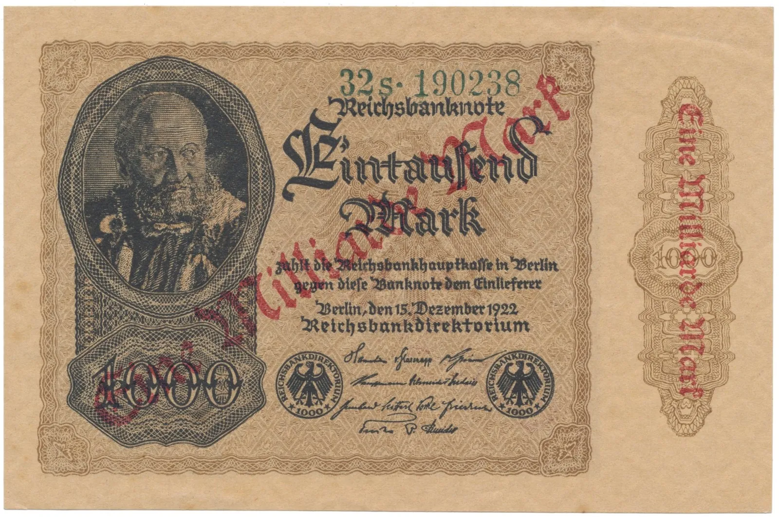 Německo, 1 Milliarde Mark 1923, Ro.110f