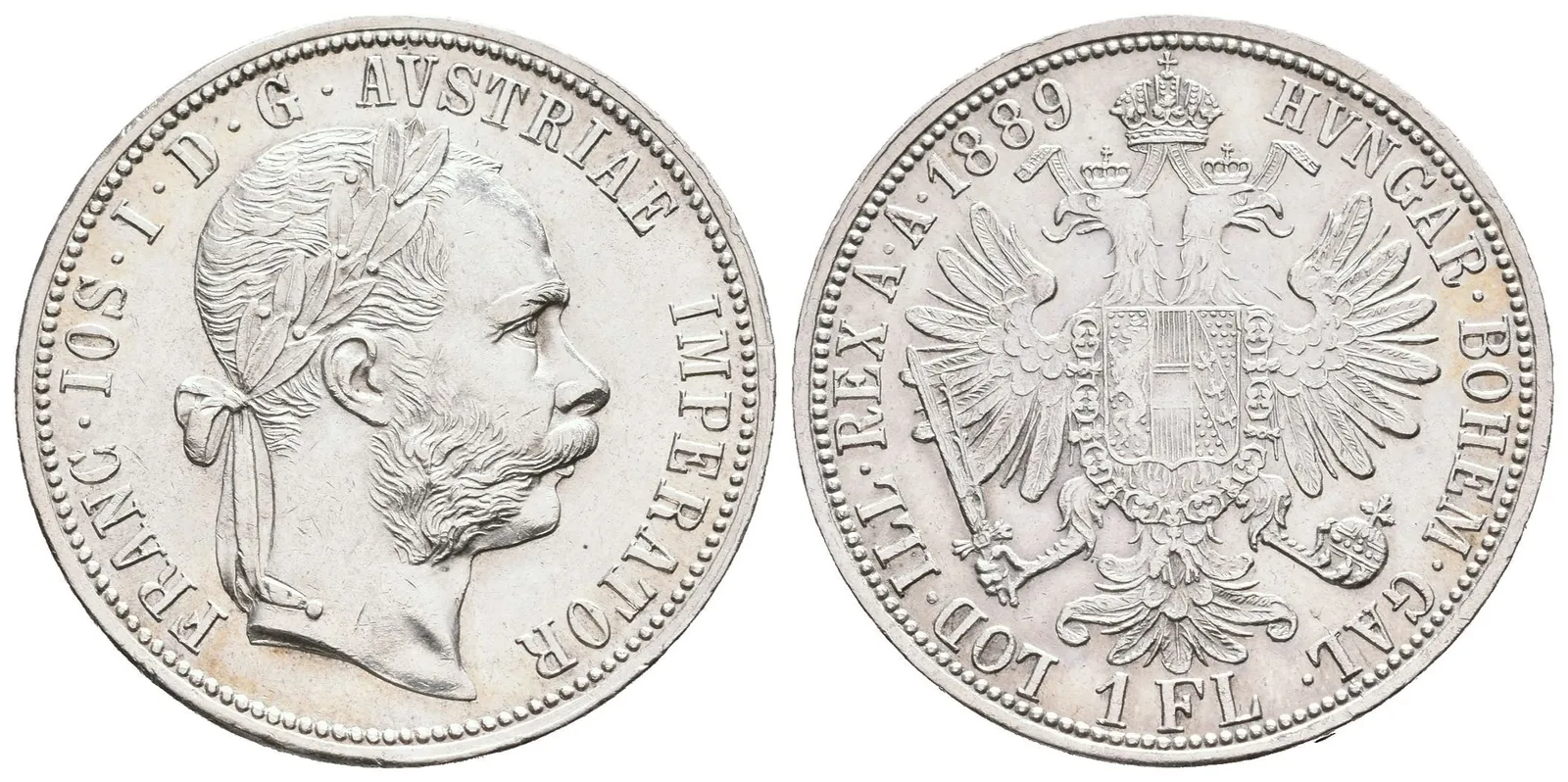 Zlatník 1889, pěkná zachovalost, zbytky lesku, rysky — 1