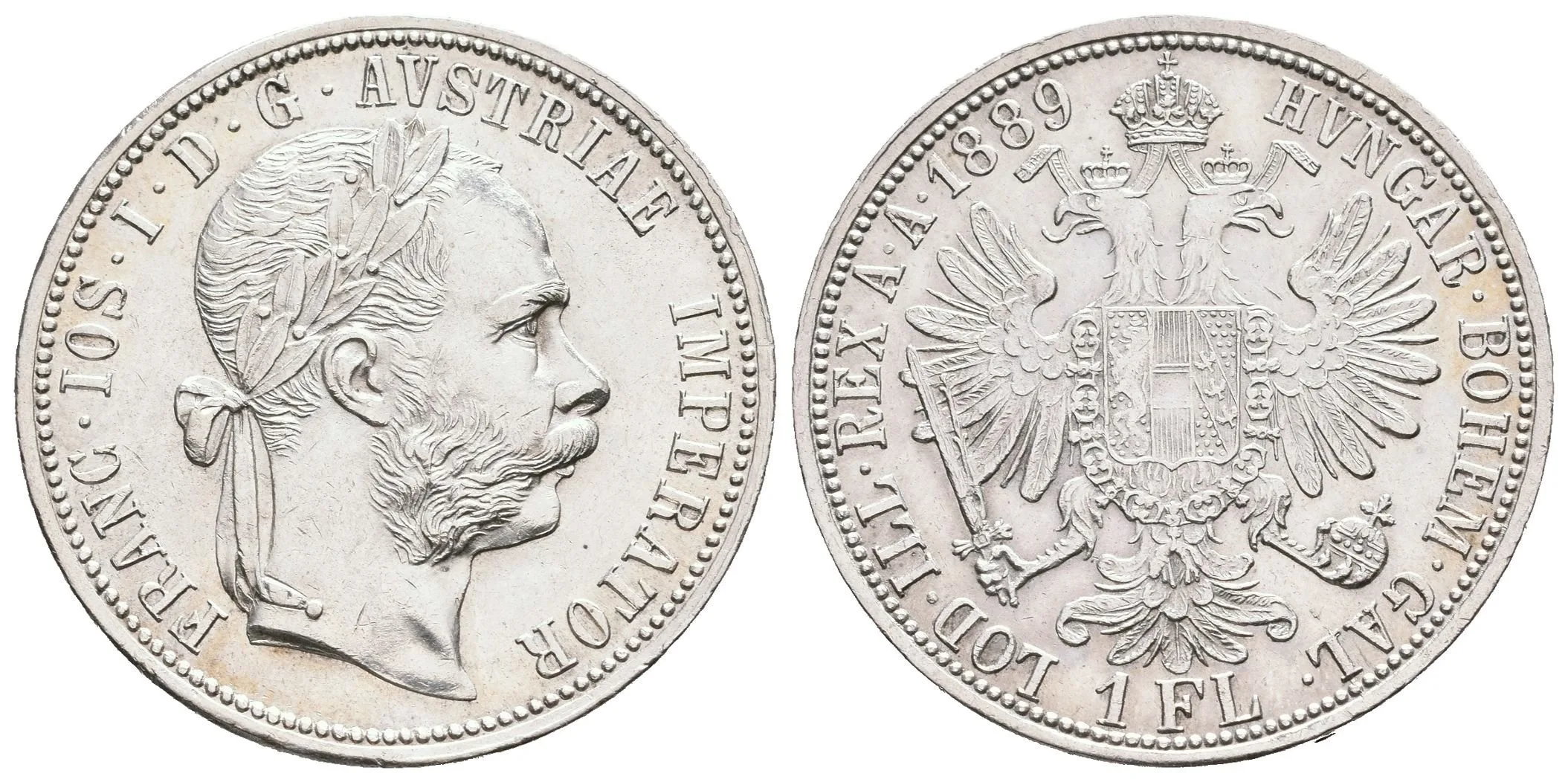 Zlatník 1889, pěkná zachovalost, zbytky lesku, rysky — 1