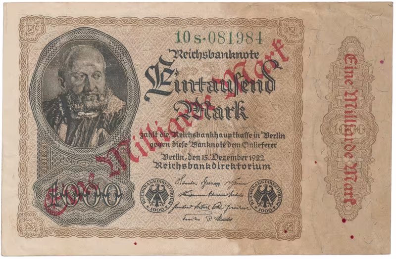 Německo, 1 Milliarde Mark 1923, Ro.110b