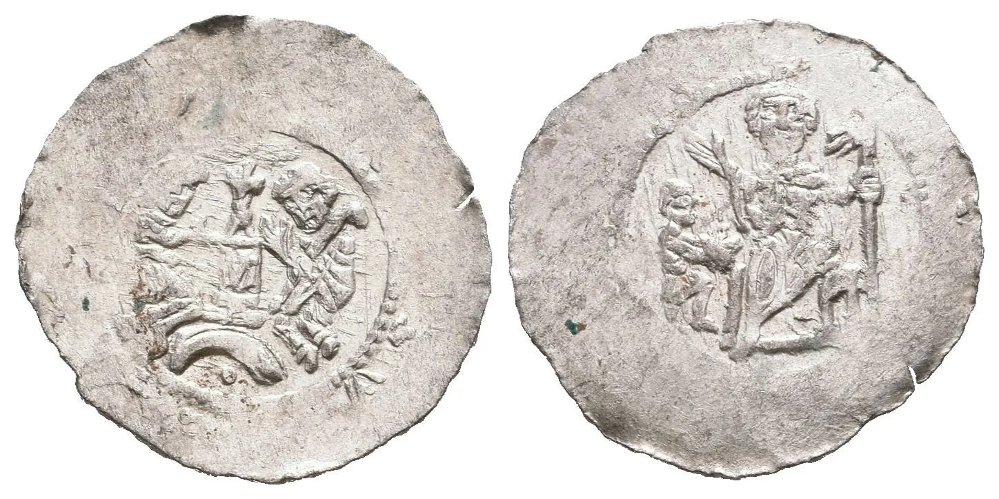 Denár, Cach 571 (0,83 g), nedor. opisy, nep. napr., rysky — 1