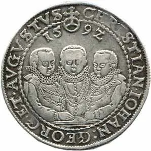 Sasko, Christian II., Johann Georg I. a August, 1591 - 1611 — 1