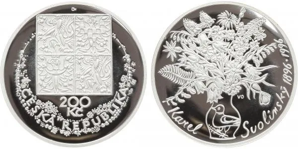 200 Kč 1996 - Karel Svolinský, PROOF