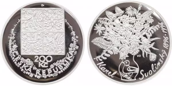 200 Kč 1996 - Karel Svolinský, PROOF