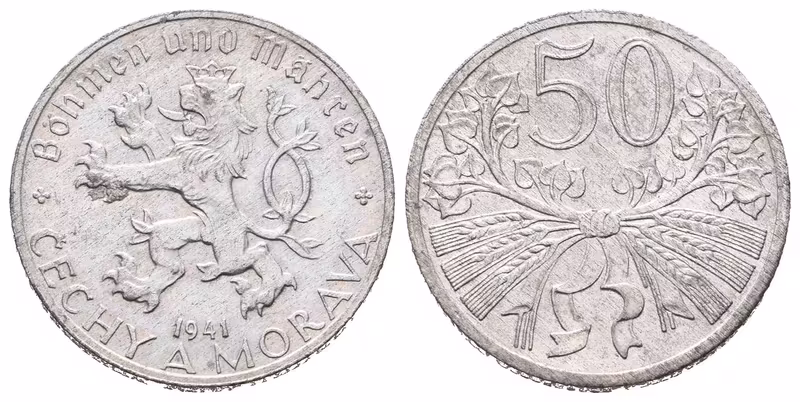 50 Haléř 1941, nádherná zachovalost