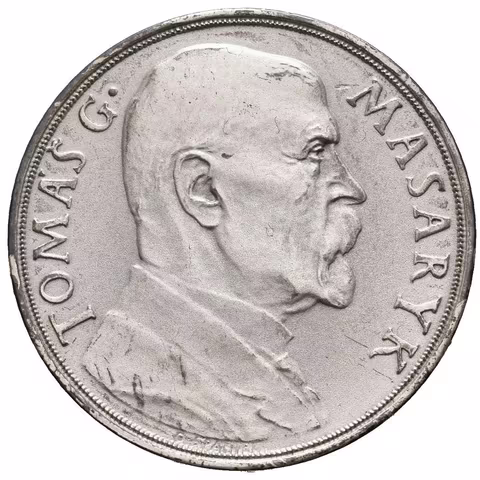 AR Medaile 1935 - K 85. narozeninám T. G. Masaryka. Poprsí T. G. Masaryka zprava,