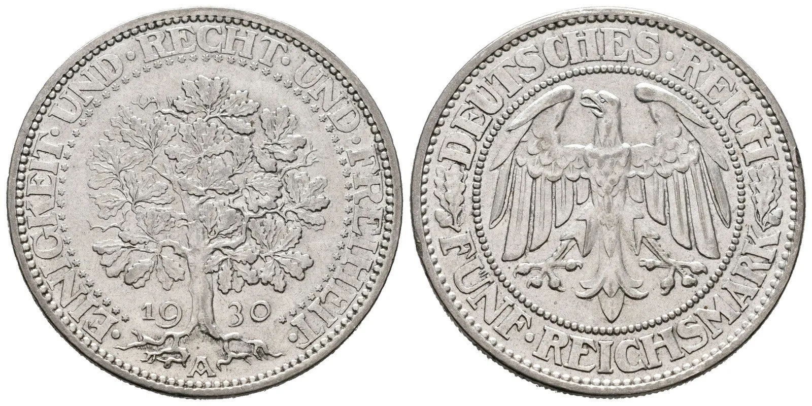 Výmar, 5 Marka 1930 A