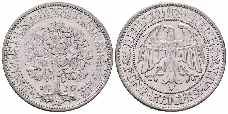 Výmar, 5 Marka 1930 A