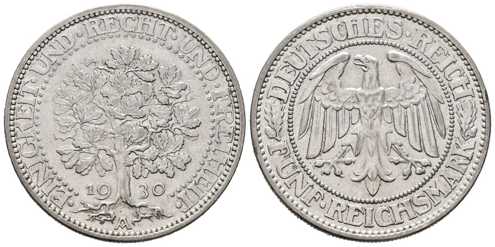 Výmar, 5 Marka 1930 A