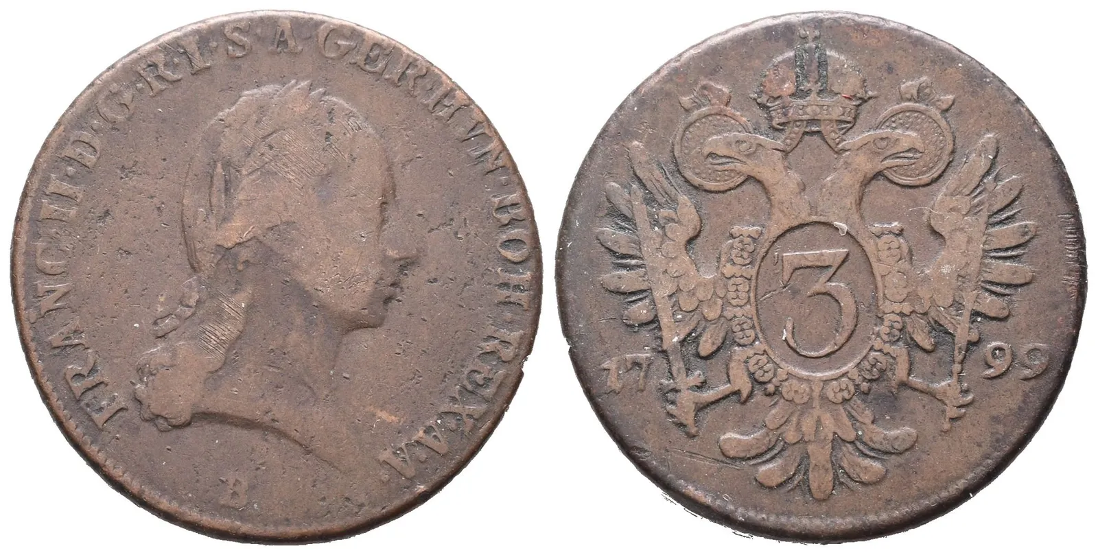 František II., 3 Krejcar 1799 B