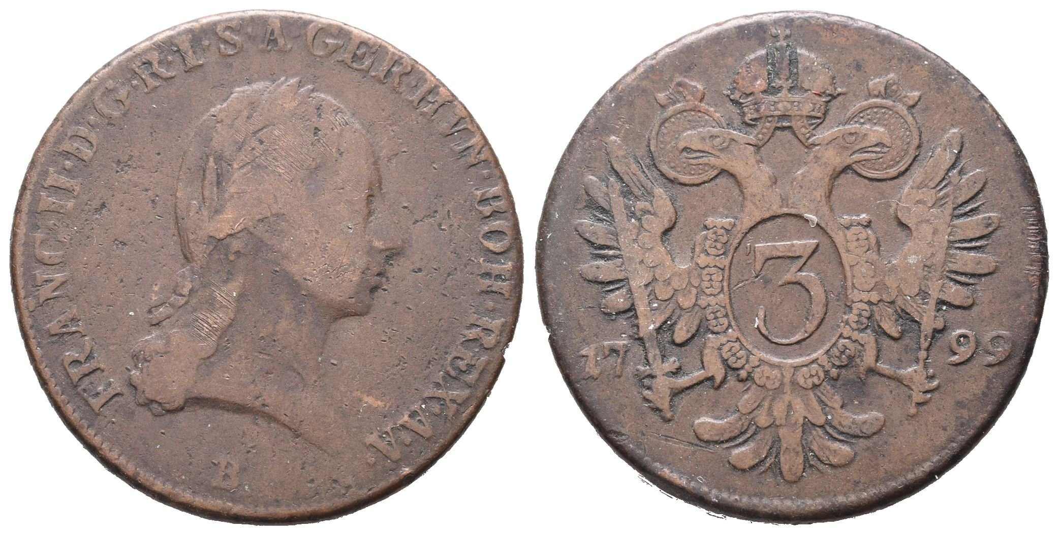 František II., 3 Krejcar 1799 B