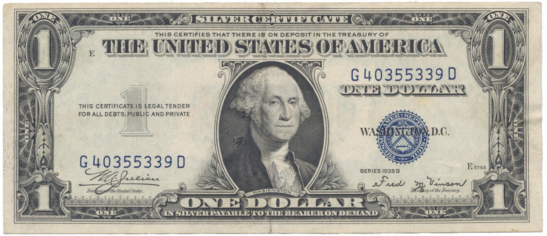USA, 1 Dollar 1935B, Pick.416b