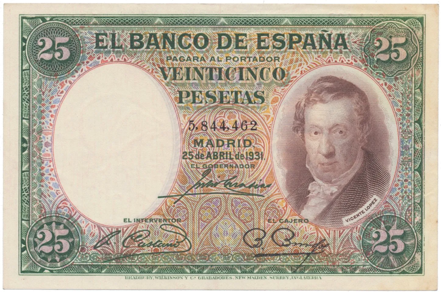 Španělsko, 25 Pesetas 1931, P.81