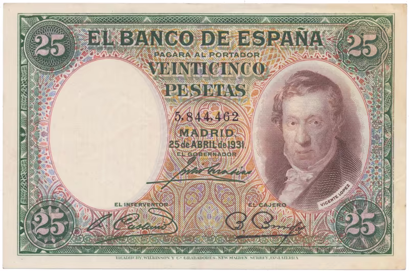 Španělsko, 25 Pesetas 1931, P.81