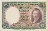 Španělsko, 25 Pesetas 1931, P.81