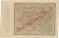 Německo, 1 Milliarde Mark 1923, Ro.110i - fotografie 2