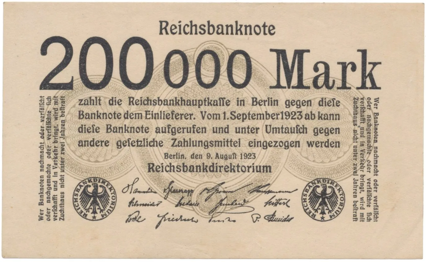Německo, 200 000 Mark 1923, Ro.99b