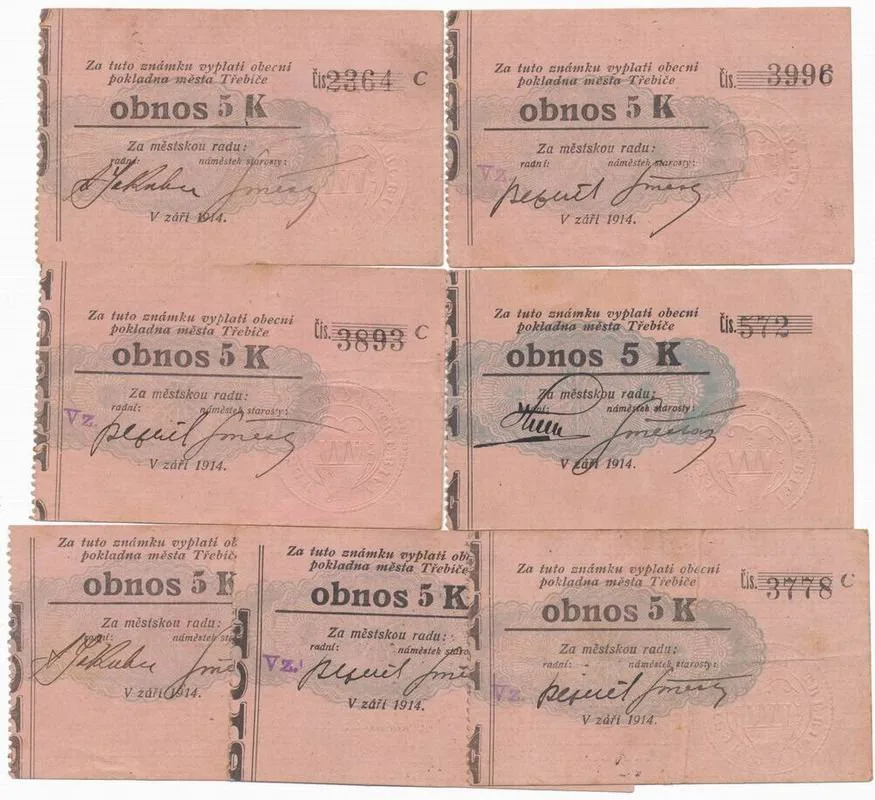 Nouzovky české od roku 1914 — 1