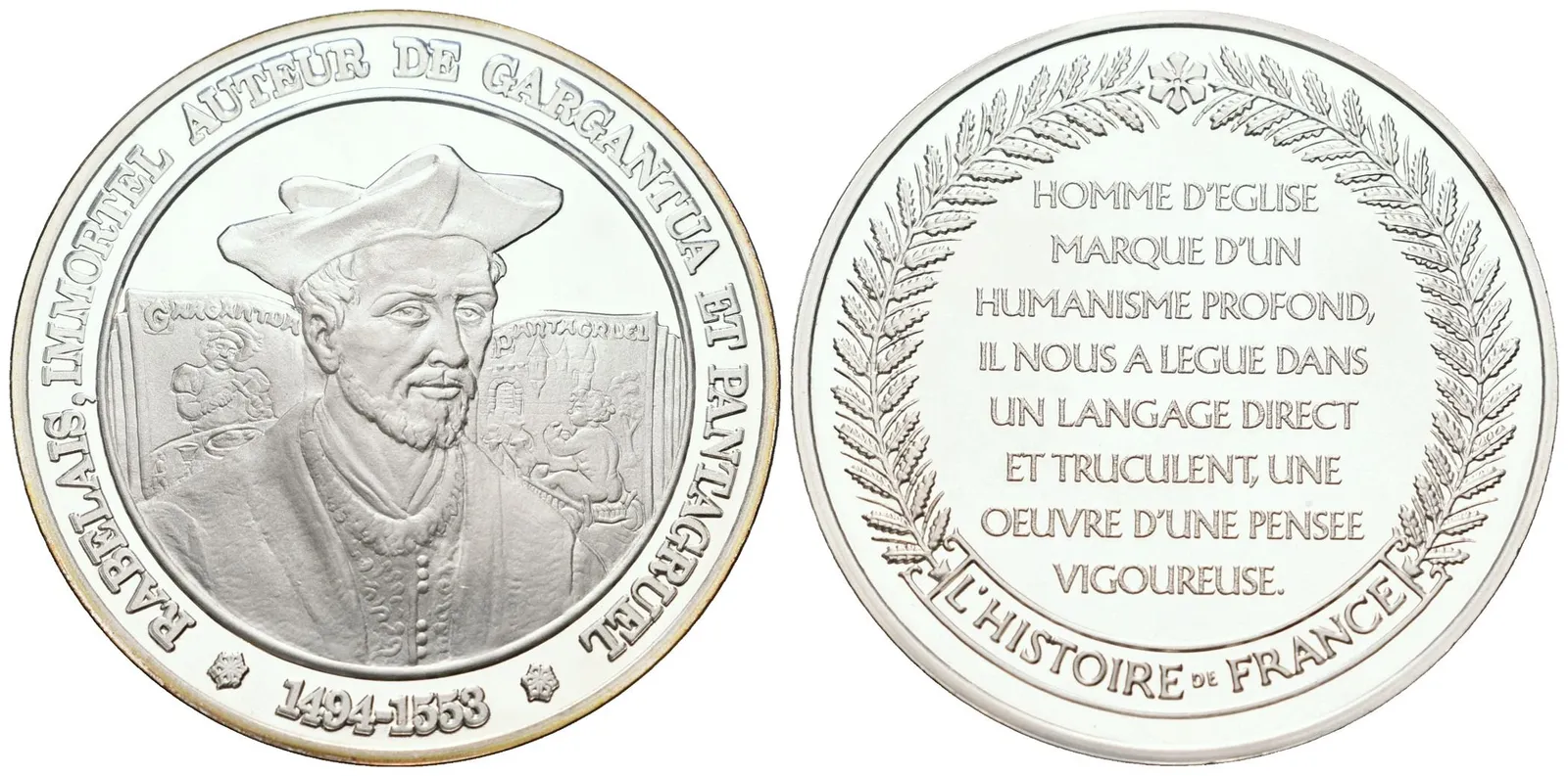 Francie - AR Medaile b.l. - Rabelais