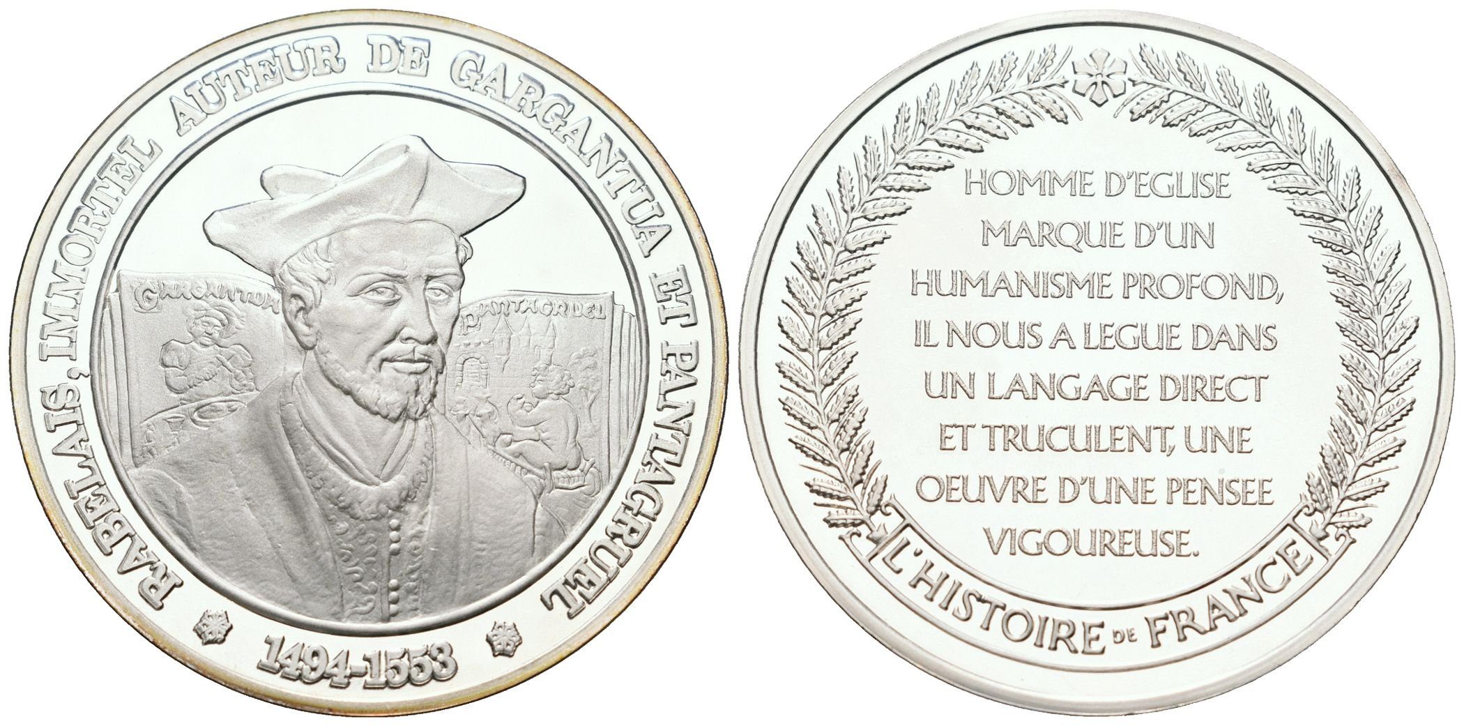Francie - AR Medaile b.l. - Rabelais