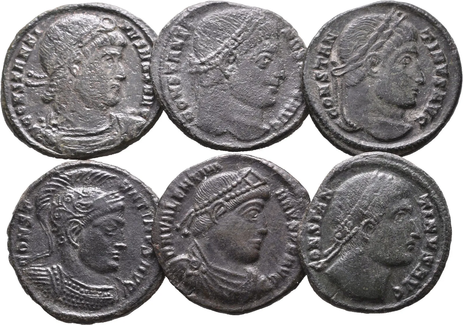 Soubor mincí AE 3, Follis - Constantinus I. a II., — 1