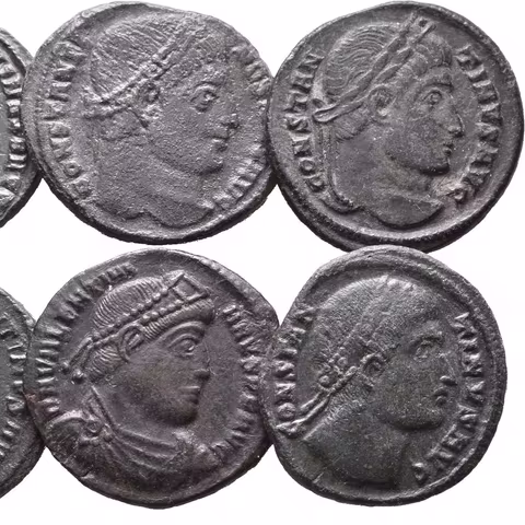 Soubor mincí AE 3, Follis - Constantinus I. a II.,