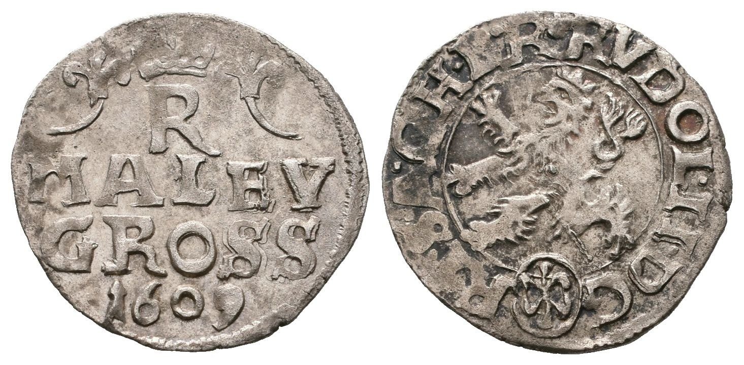 Rudolf II., Malý groš 1609, Kutná Hora