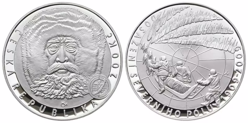 200 Kč 2009 - Dosažení severního pólu, PROOF
